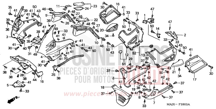 WINDLAUF von Pan-European ABS MIDDY BLUE METTALIC (B162) von 2000